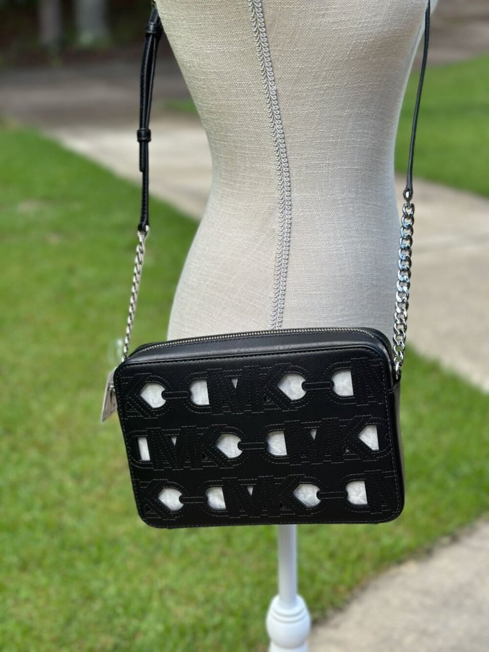 Michael Kors Jet Set Large Open Black East West Crossbody 32S4SJ6C7P NWT